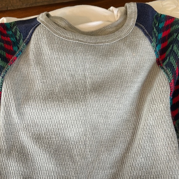 Free people we the free raglan oversized lightweight sweater xs navy blue gray - Picture 8 of 8